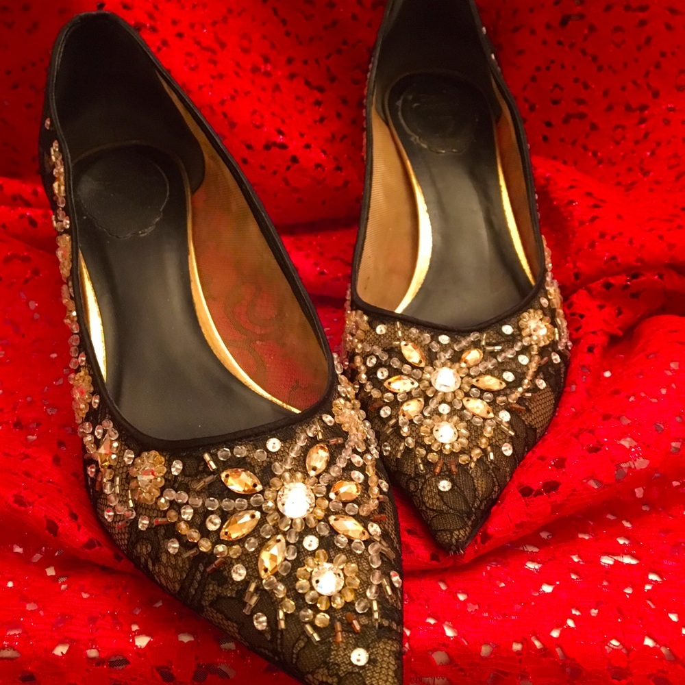 Beautiful Sparkly Kitten Heels